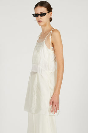 Pintuck Slip Mini Dress - 2026 SPRING