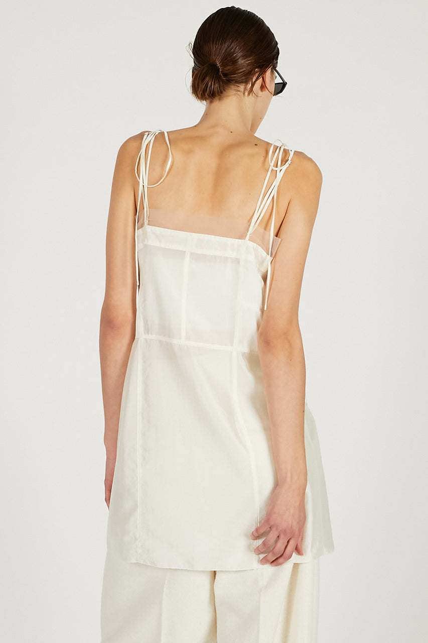 Pintuck Slip Mini Dress - 2026 SPRING