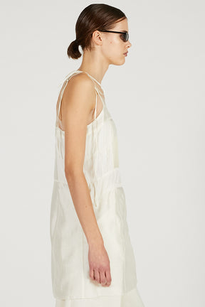 Pintuck Slip Mini Dress - 2026 SPRING