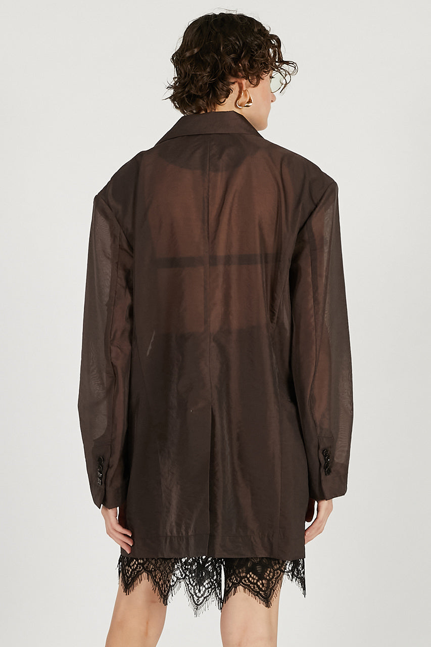 Sheer Oversized Jacket - 2026 SPRING