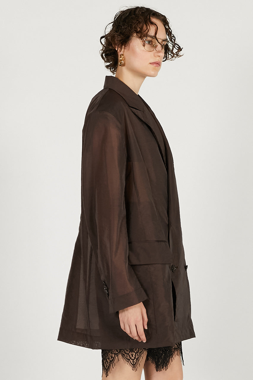 Sheer Oversized Jacket - 2026 SPRING