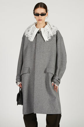 Wool Stand Collar Coat - 2025 WINTER