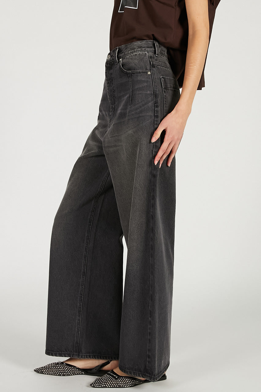 Tulle Skirt Layered Denim - 2026 SPRING