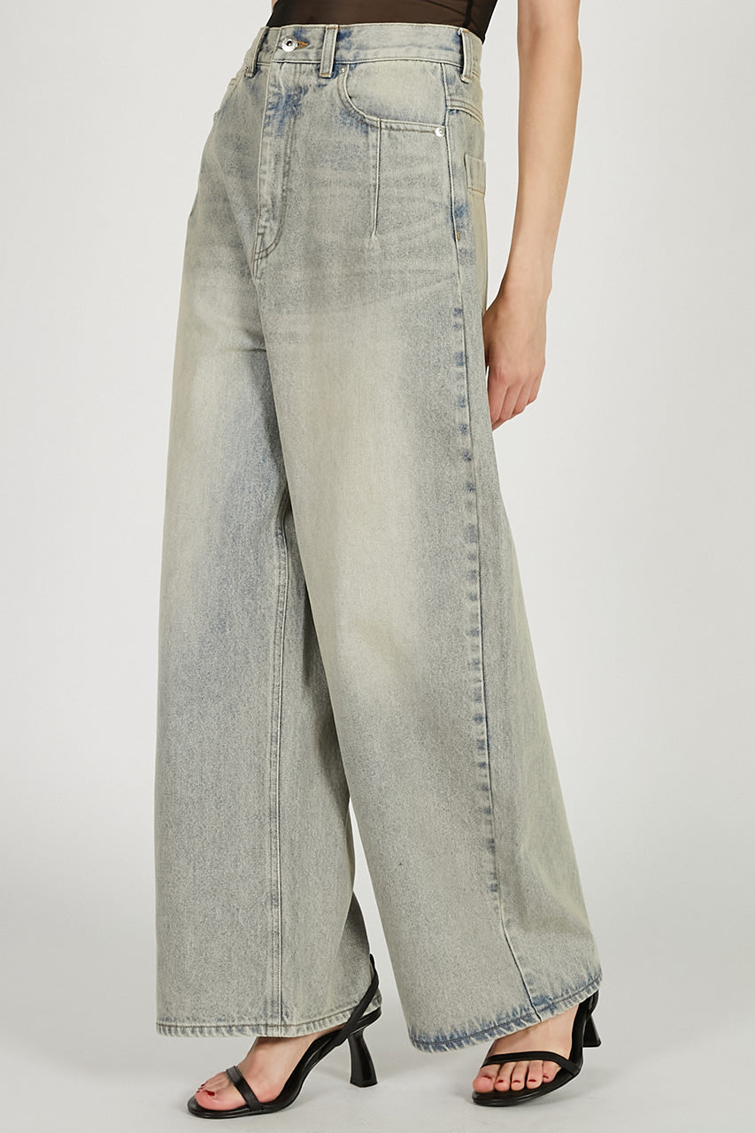 Tulle Skirt Layered Denim - 2026 SPRING