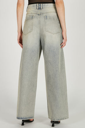 Tulle Skirt Layered Denim - 2026 SPRING