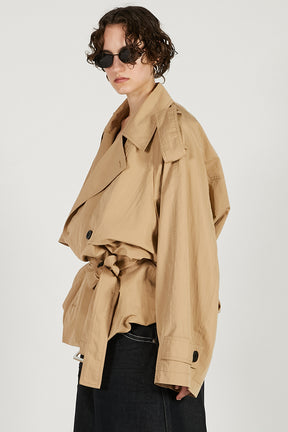 Balloon Hem Trench - 2026 SPRING