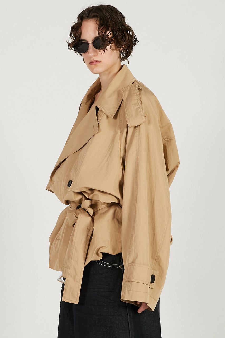 Balloon Hem Trench - 2026 SPRING