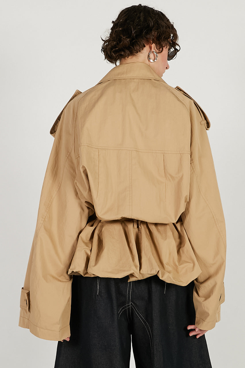 Balloon Hem Trench - 2026 SPRING