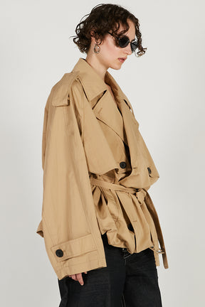 Balloon Hem Trench - 2026 SPRING