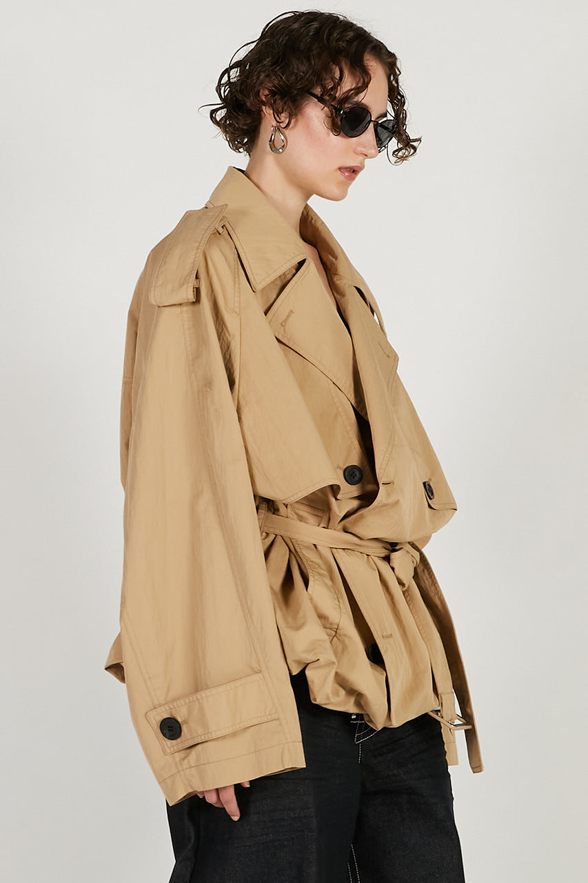Balloon Hem Trench - 2026 SPRING