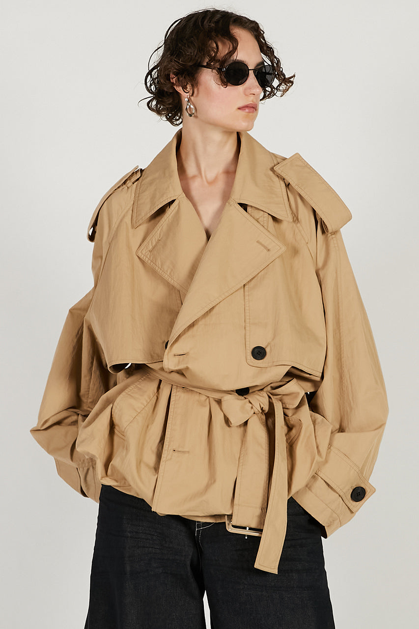 Balloon Hem Trench - 2026 SPRING