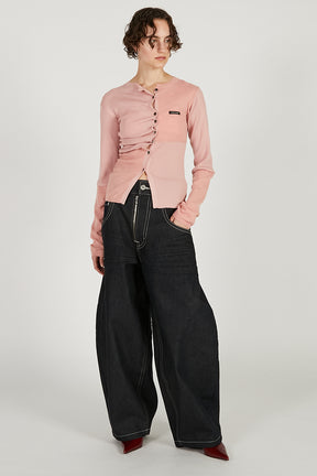 Random Button Knit Top - 2025 WINTER