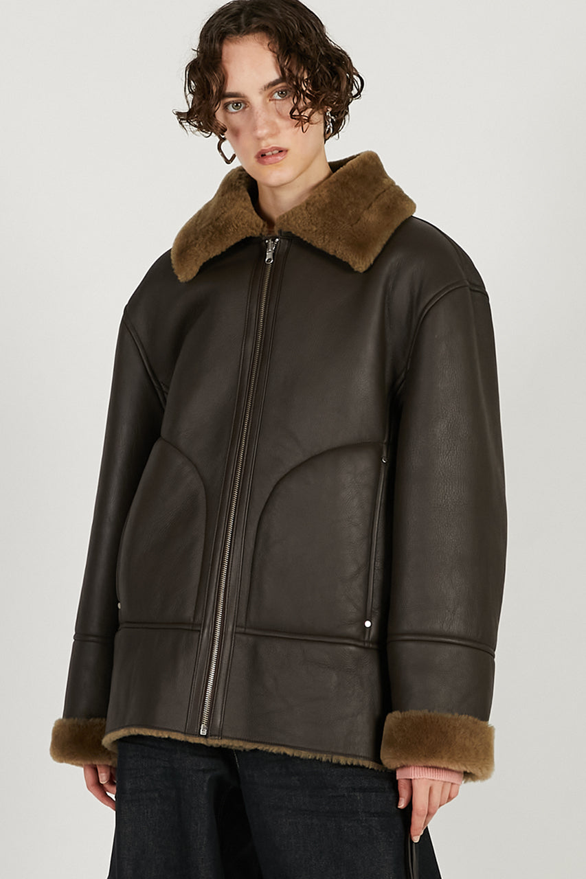 Reversible Mouton Coat - 2025 WINTER