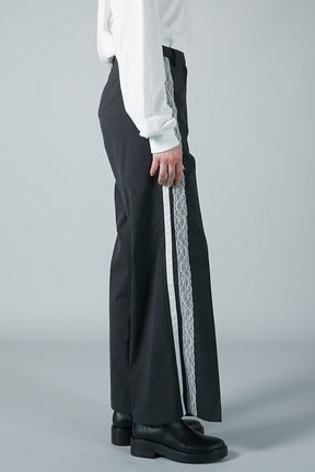 【24WINTER PRE ORDER】Side Lace Line Slacks