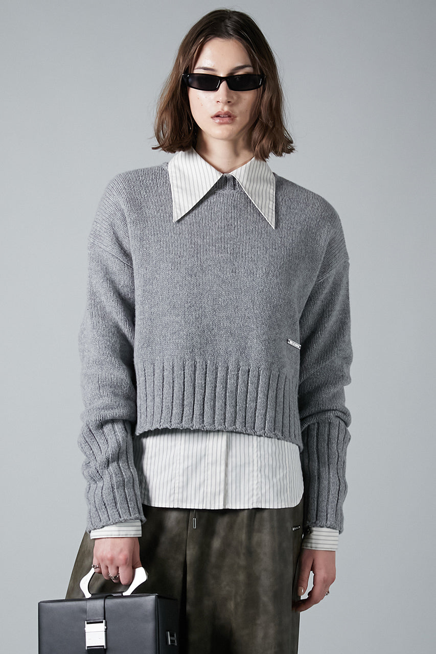 【24WINTER PRE ORDER】Merino Wool Short Knit