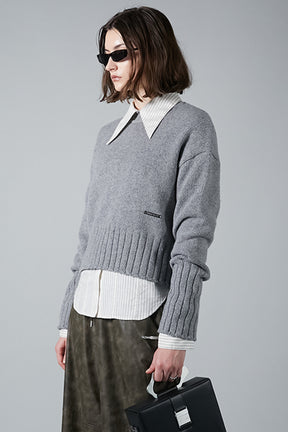 【24WINTER PRE ORDER】Merino Wool Short Knit