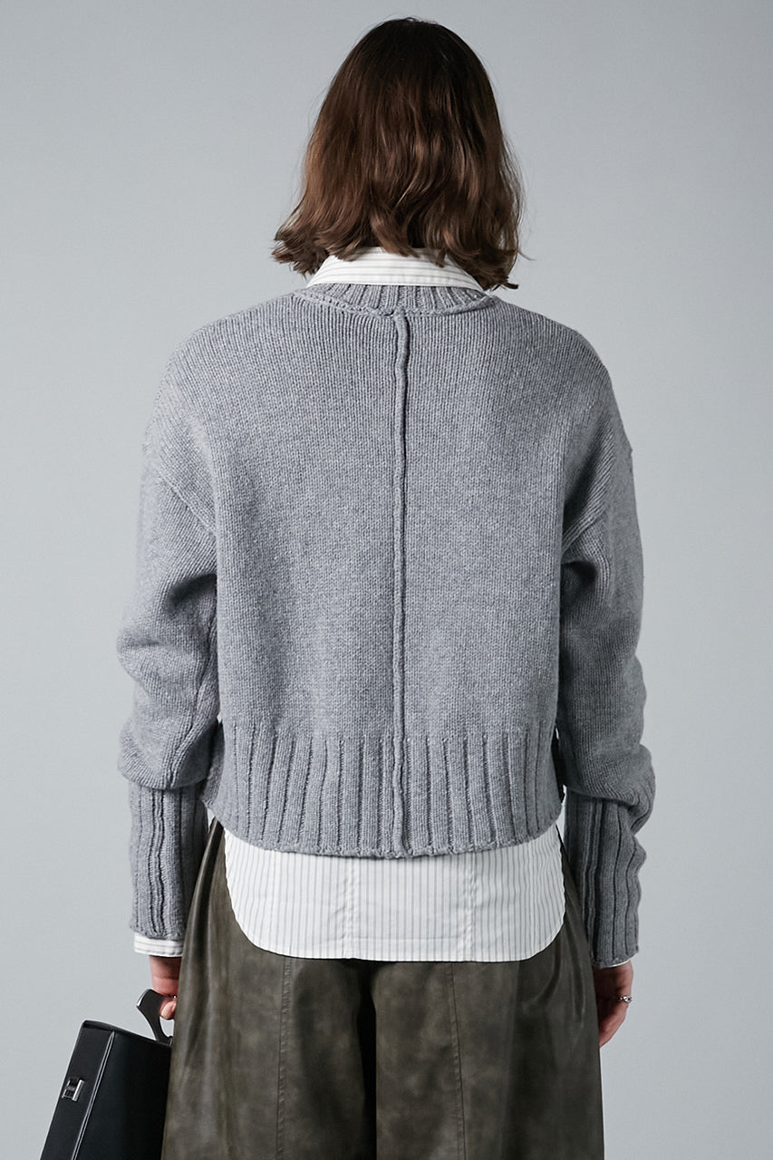 【24WINTER PRE ORDER】Merino Wool Short Knit