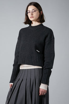 【24WINTER PRE ORDER】Merino Wool Short Knit