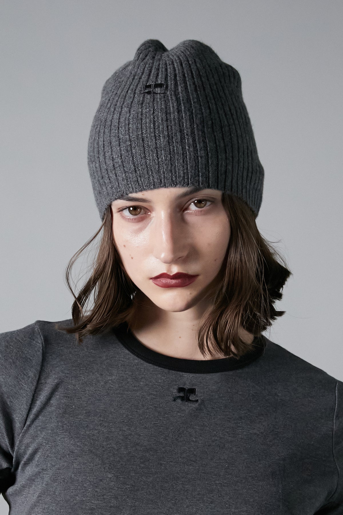 AC Ribbed Lambswool Beanie