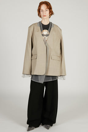 Tulle Layered Jacket - 2026 SPRING