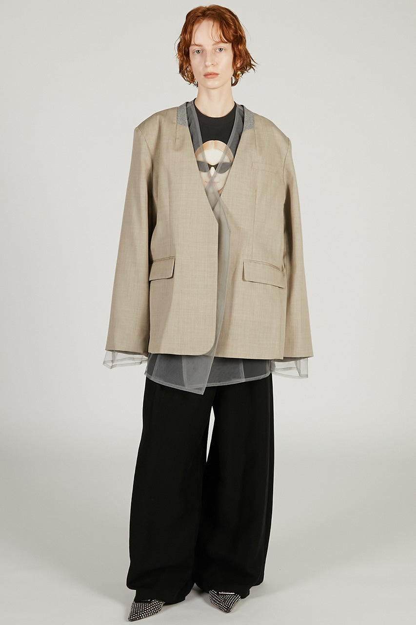 Tulle Layered Jacket - 2026 SPRING