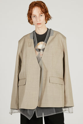 Tulle Layered Jacket - 2026 SPRING