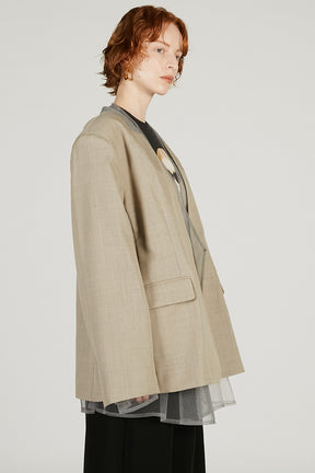 Tulle Layered Jacket - 2026 SPRING