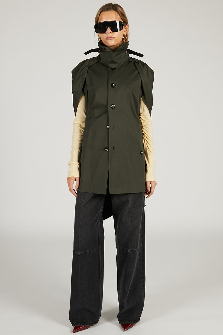 Balloon Shaped Sleeveless Coat - 2026 SPRING