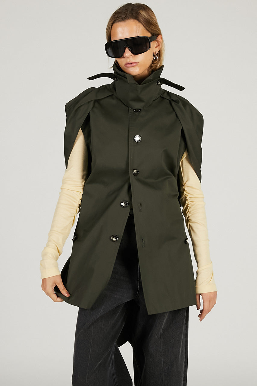 Balloon Shaped Sleeveless Coat - 2026 SPRING