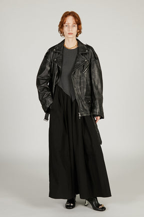 Knit Combination Long Dress