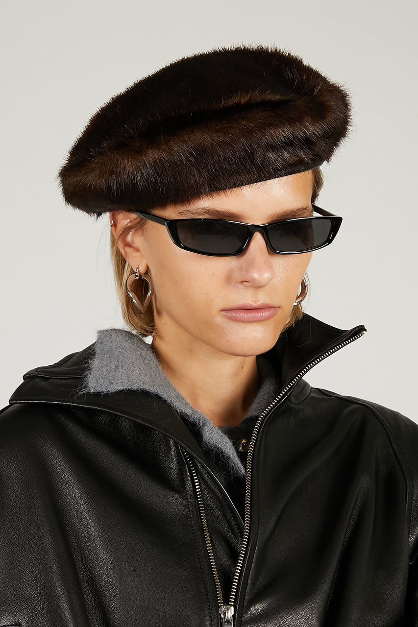 Solene Fur Beret