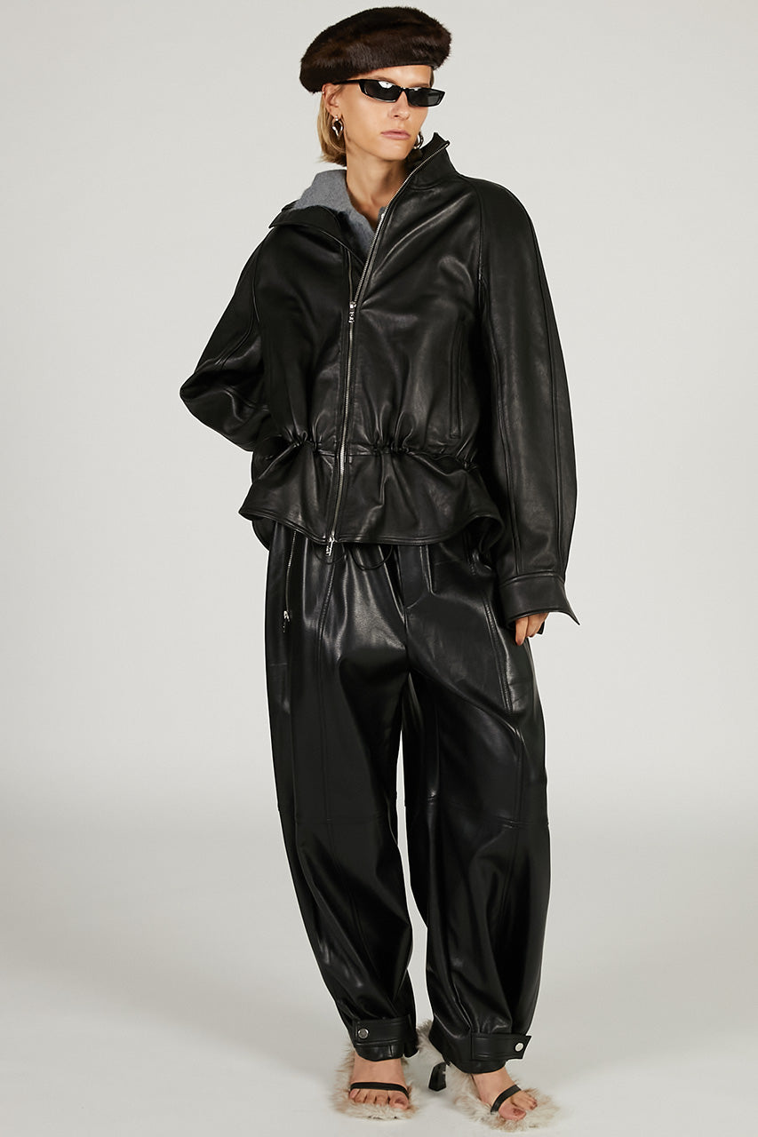 Sheepskin Peplum Blouson - 2026 SPRING