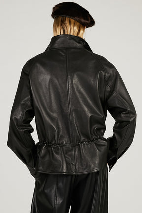 Sheepskin Peplum Blouson - 2026 SPRING