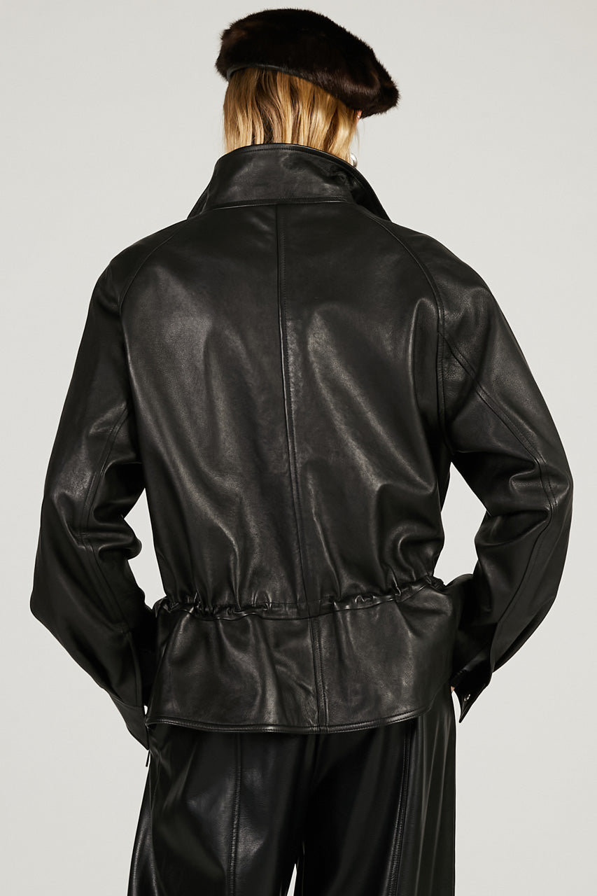 Sheepskin Peplum Blouson - 2026 SPRING