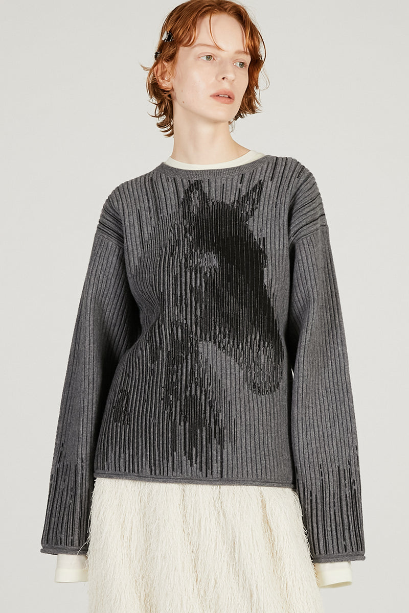 Horse Jacquard Knit