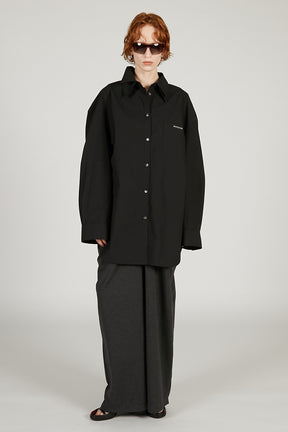 Double Collar Power Shirt Over Shirt