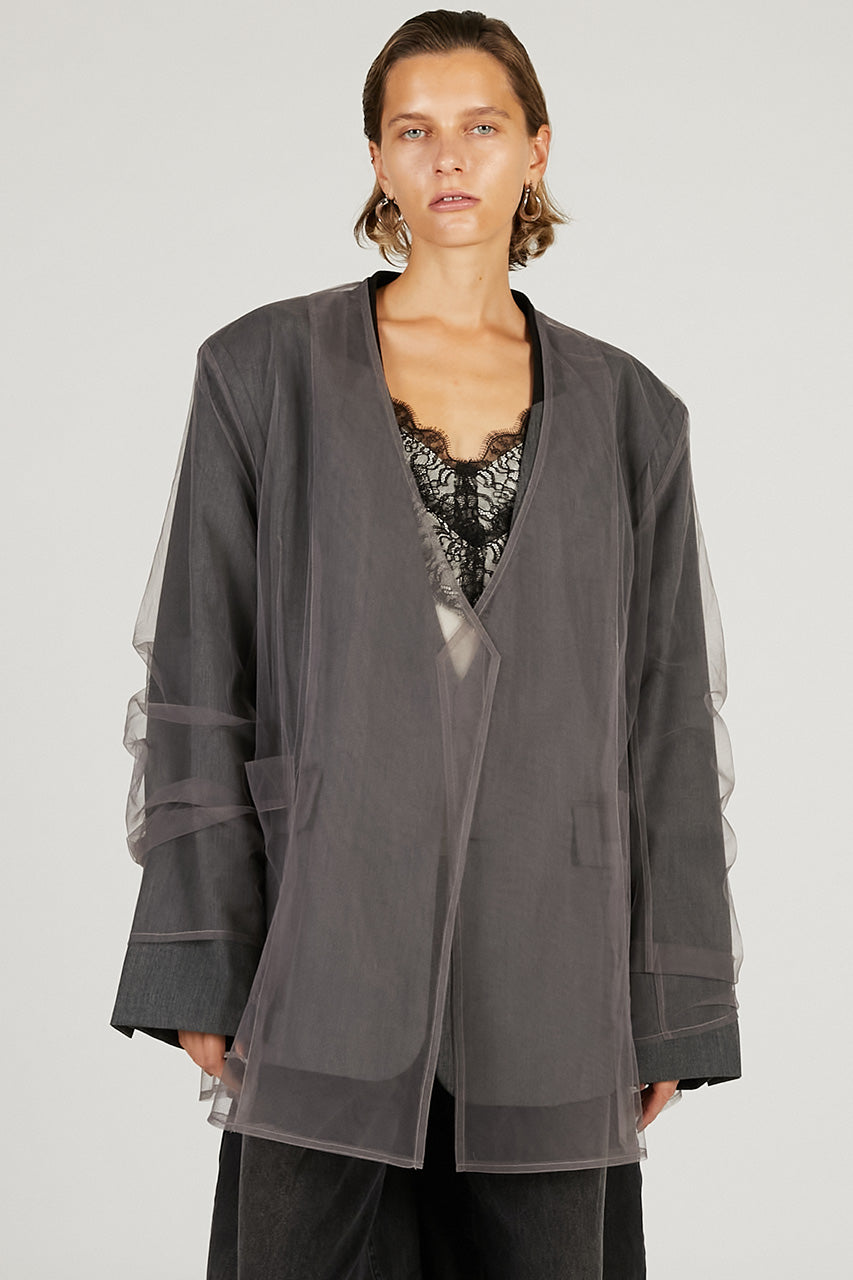 Tulle Layered Jacket - 2026 SPRING