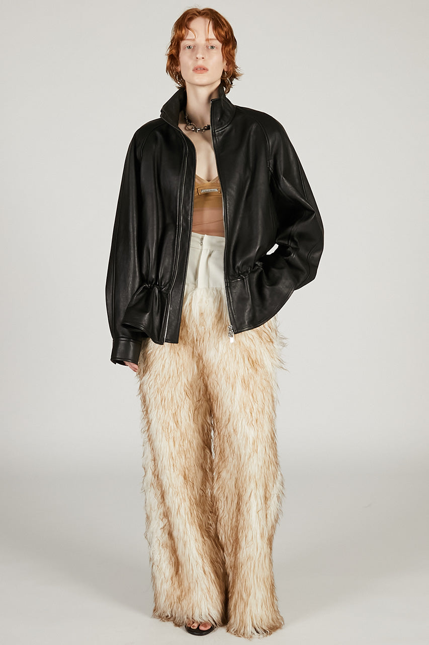 Sheepskin Peplum Blouson - 2026 SPRING