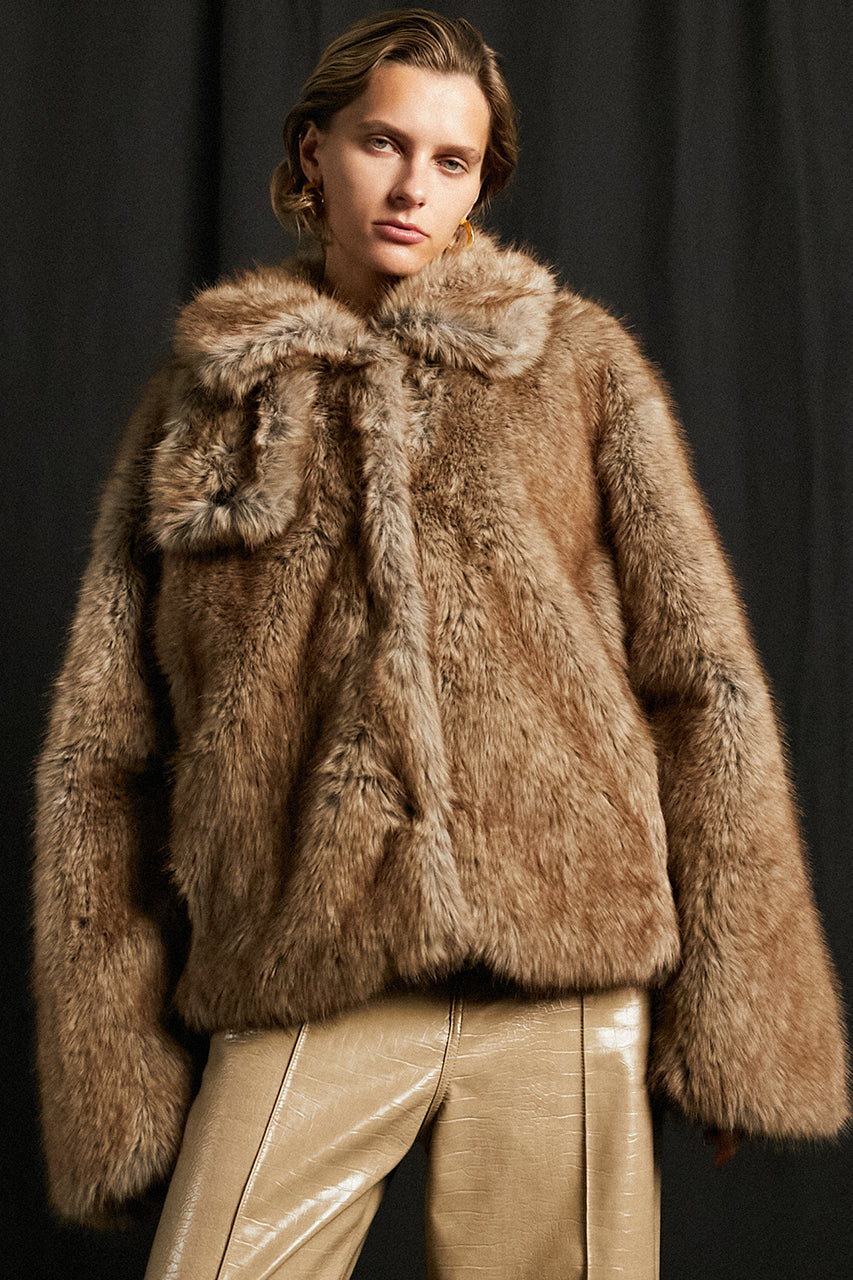 Faux Fur Short Coat - 2025 WINTER
