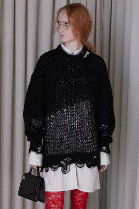 Mohair Mesh Pullover