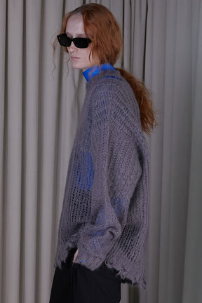 Mohair Mesh Pullover