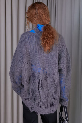 Mohair Mesh Pullover