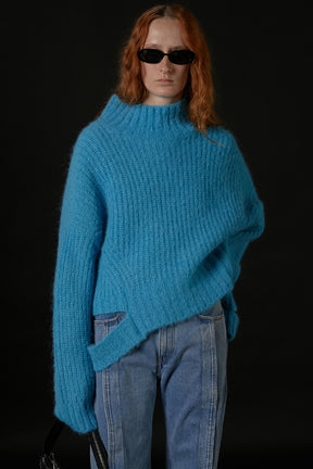 [Weboff Part number] Shaggy Slit Knit