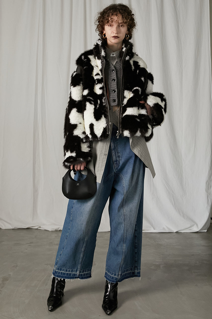 [24Autumn PRE ORDER] FUR ZIP BLOUSON