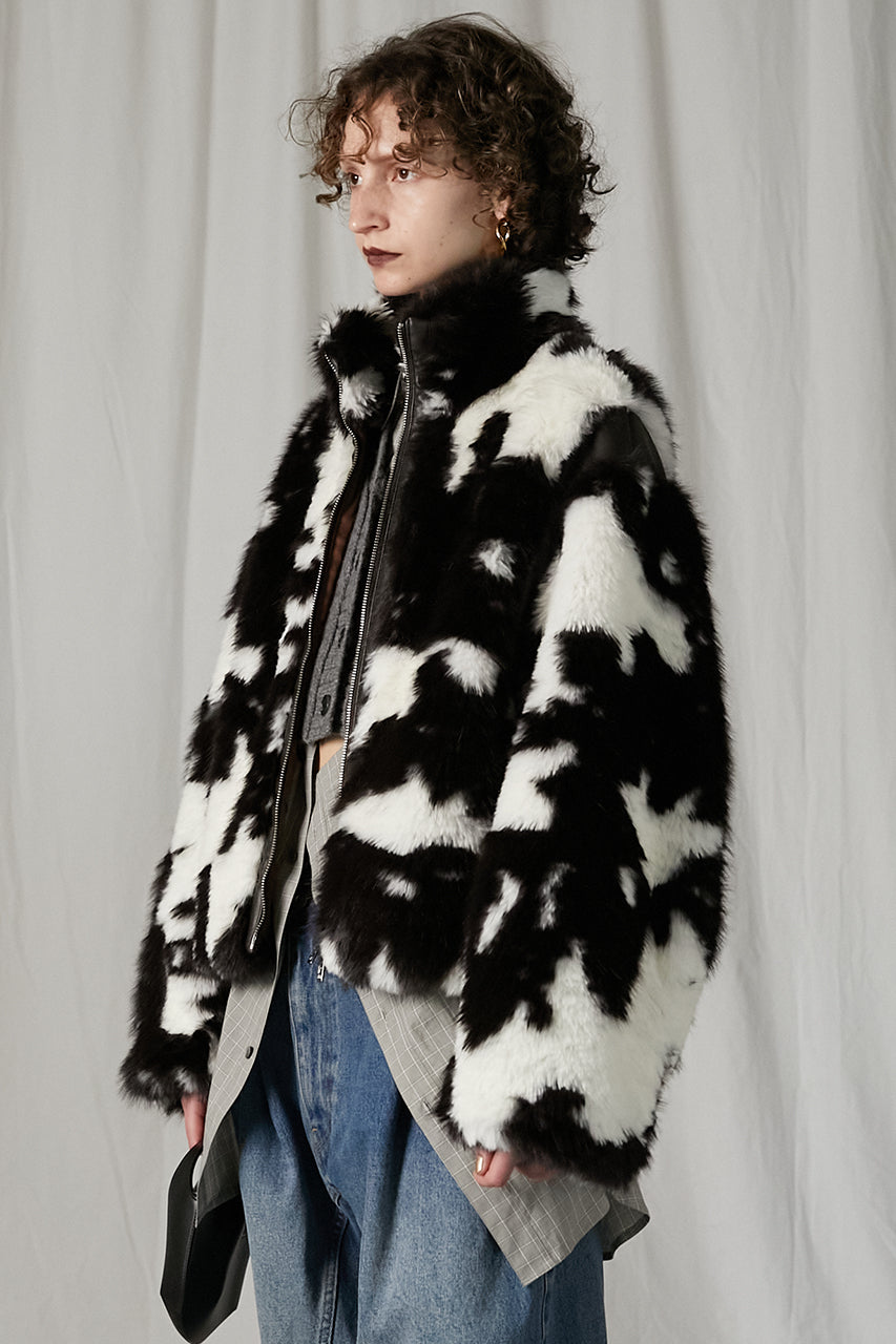 [24Autumn PRE ORDER] FUR ZIP BLOUSON