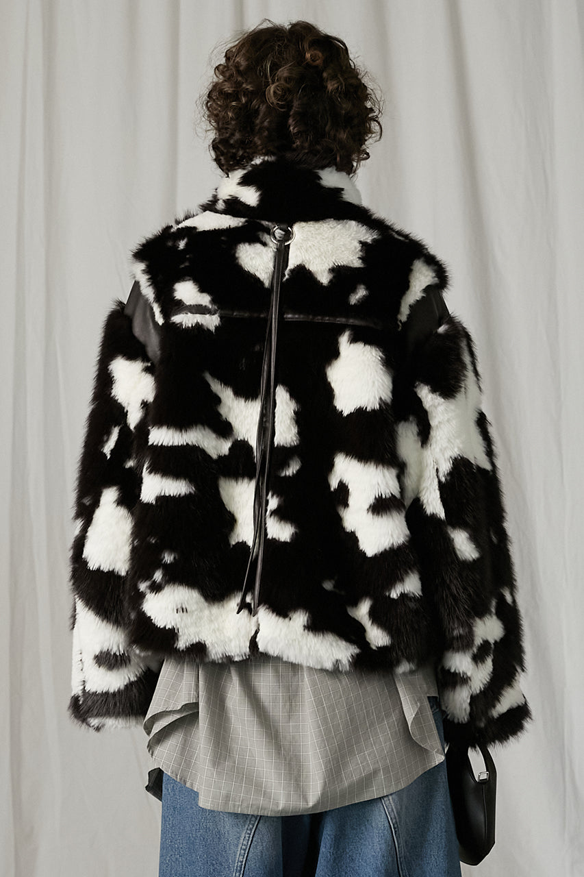 [24Autumn PRE ORDER] FUR ZIP BLOUSON