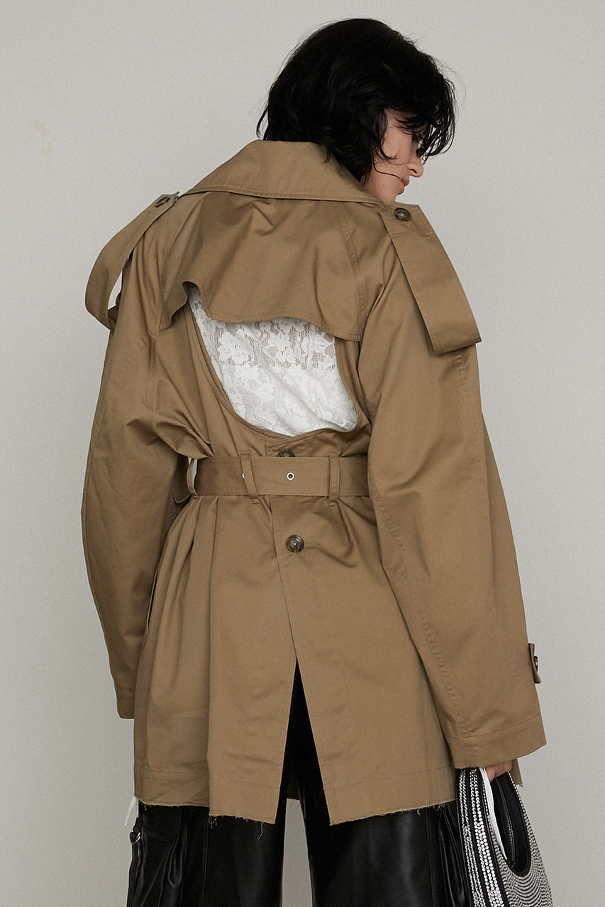 【25 SPRING PRE ORDER】Cut-out Trench Coat