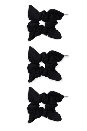 Silk Square Mini Scrunchie 3-Piece Set