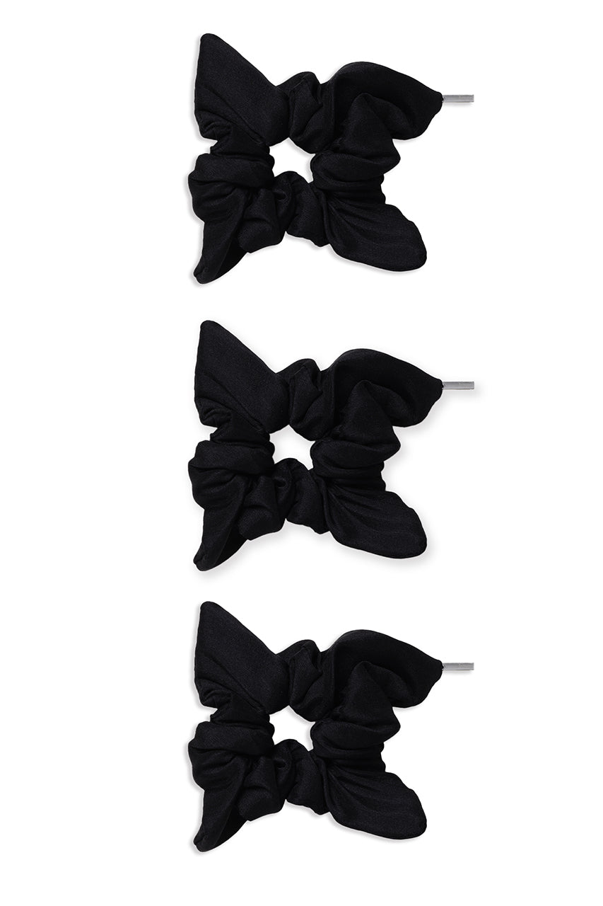 Silk Square Mini Scrunchie 3-Piece Set