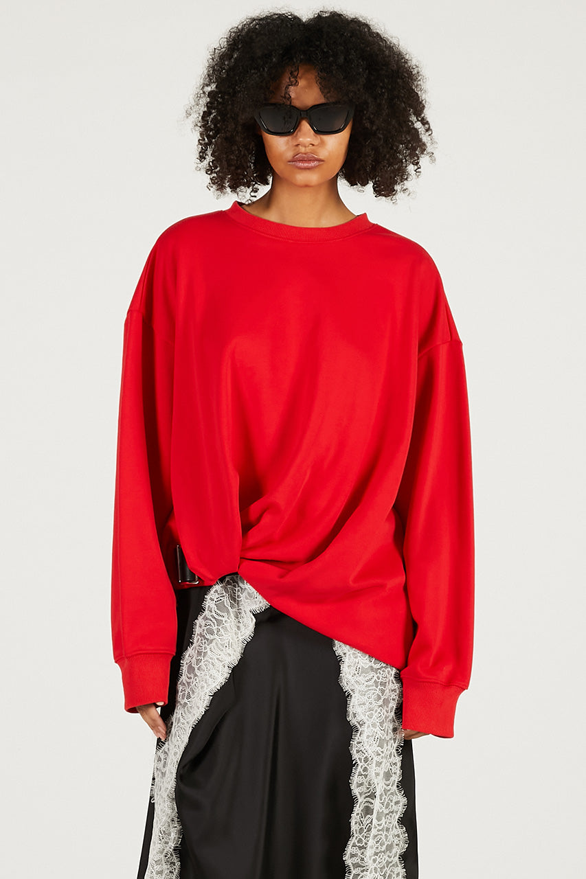 Twisted Belted Sweatshirt - 2026 SPRING